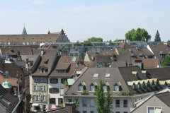 Basel Stadt, Zentrum von Oben, Vogelperspektive