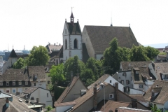 Basel Stadt, Zentrum von Oben, Vogelperspektive